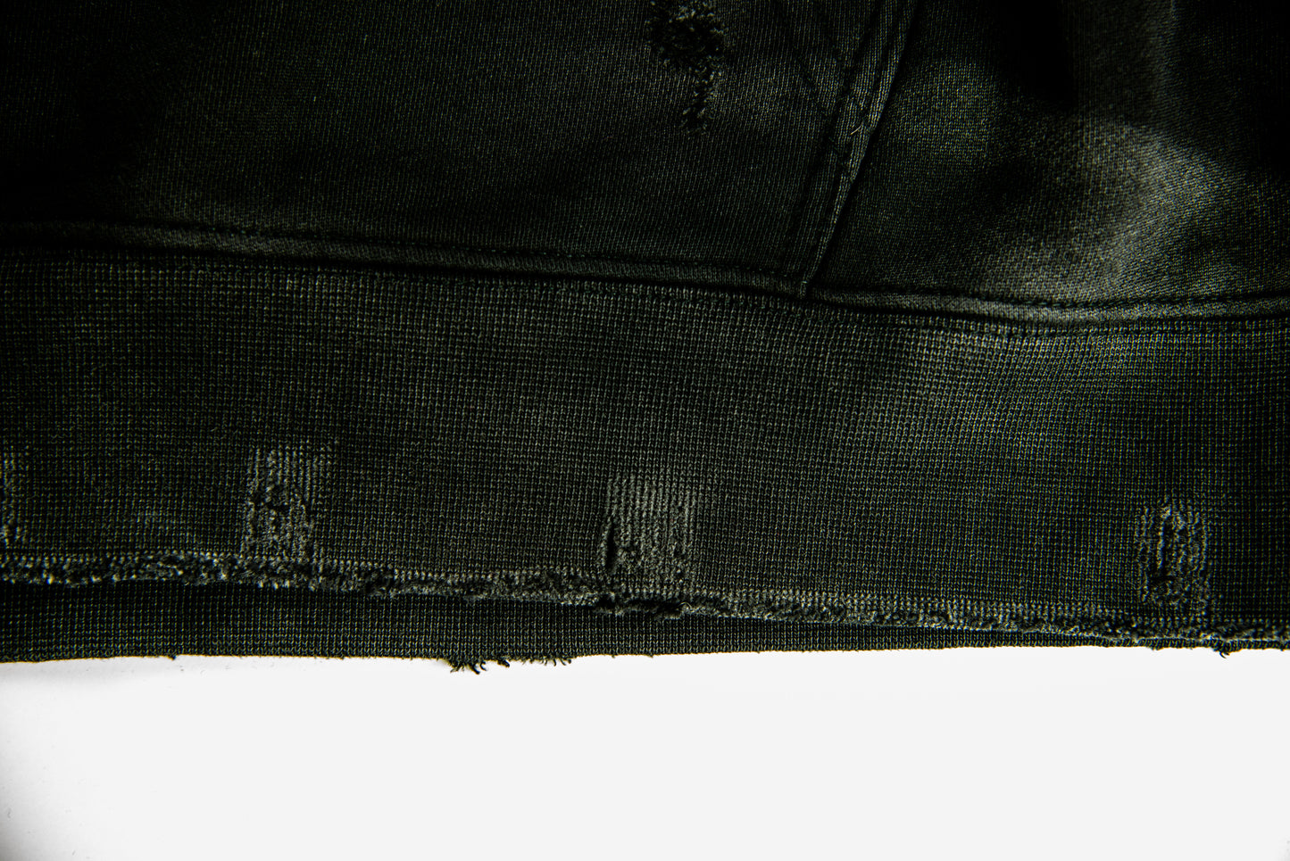 HOODIE MCG005 450GSM DISTRESSED AND SUN FADED BLACK WITH PRINT