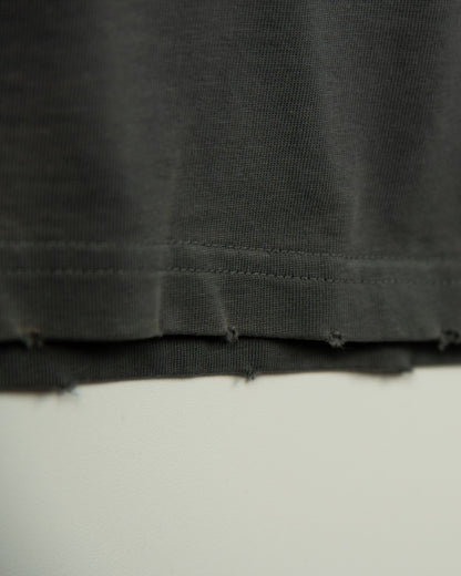 T-SHIRT MCG001  250GSM DISTRESSED AND SUN FADED INK GREY [PRE-ORDER]