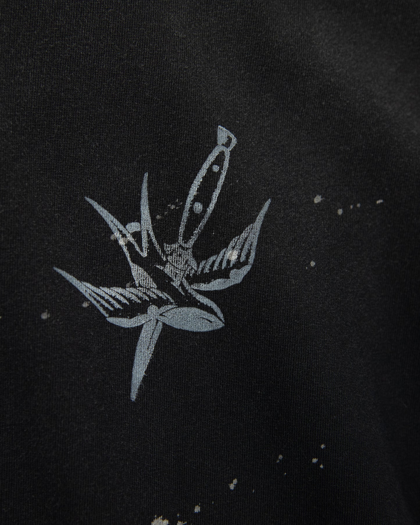T-SHIRT MCG003 250GSM DISTRESSED AND SUN FADED BLACK [PRE-ORDER]