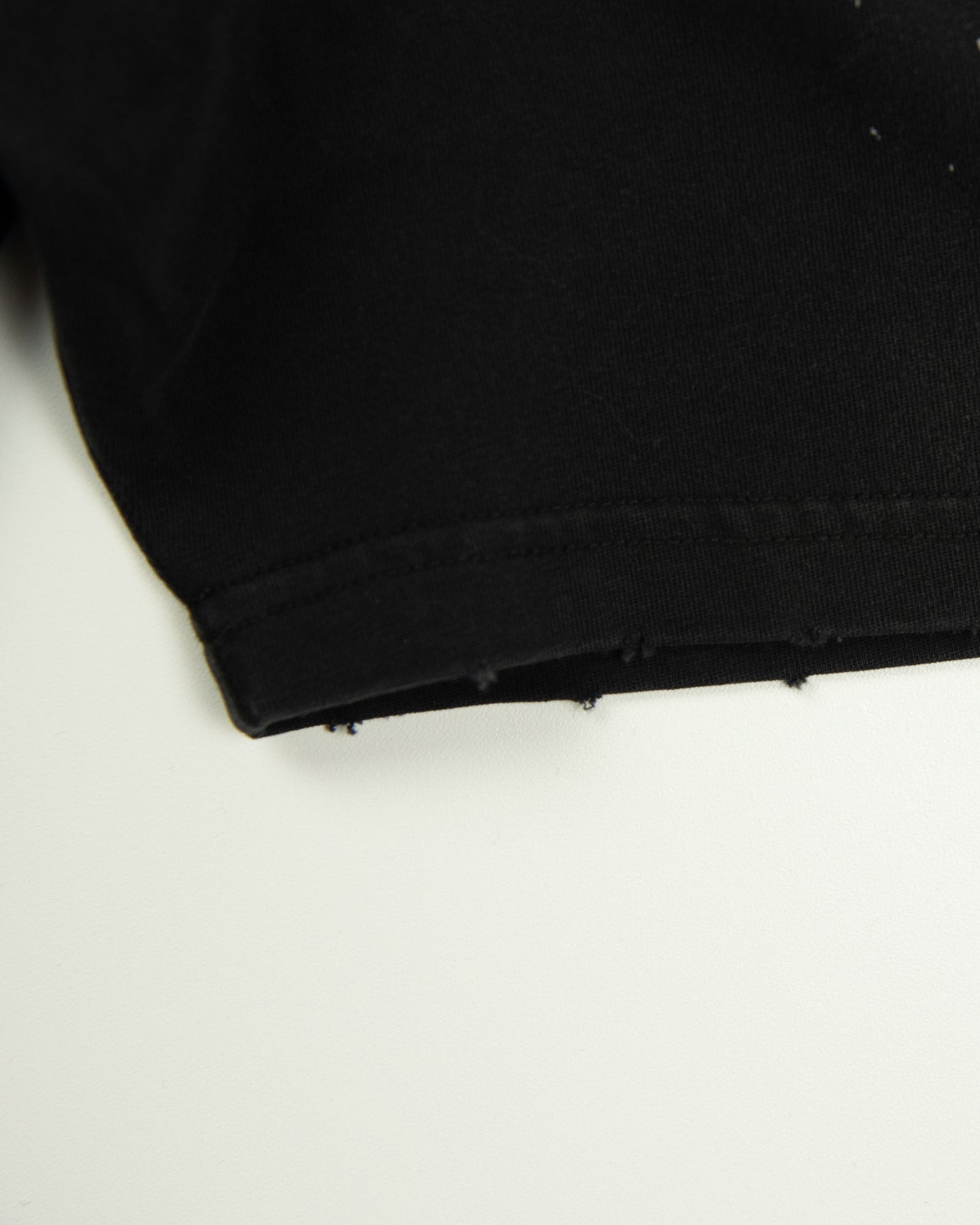 T-SHIRT MCG003 250GSM DISTRESSED AND SUN FADED BLACK [PRE-ORDER]