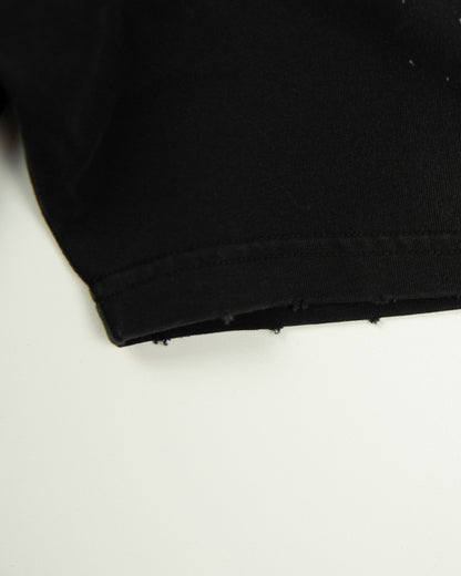 T-SHIRT MCG003 250GSM DISTRESSED AND SUN FADED BLACK [PRE-ORDER]