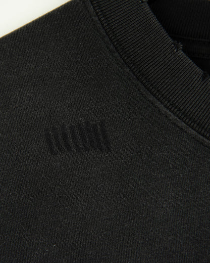 T-SHIRT MCG003 250GSM DISTRESSED AND SUN FADED BLACK [PRE-ORDER]