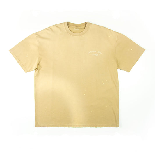 T-SHIRT MCG002 250GSM DISTRESSED AND SUN FADED SAND [PRE-ORDER]