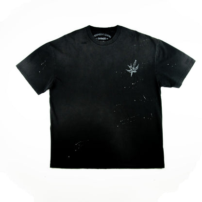 T-SHIRT MCG003 250GSM DISTRESSED AND SUN FADED BLACK [PRE-ORDER]