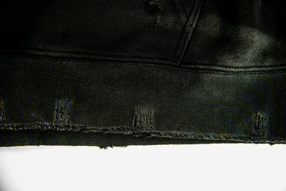 HOODIE MCG004 450GSM DISTRESSED AND SUN FADED BLACK [PRE-ORDER]
